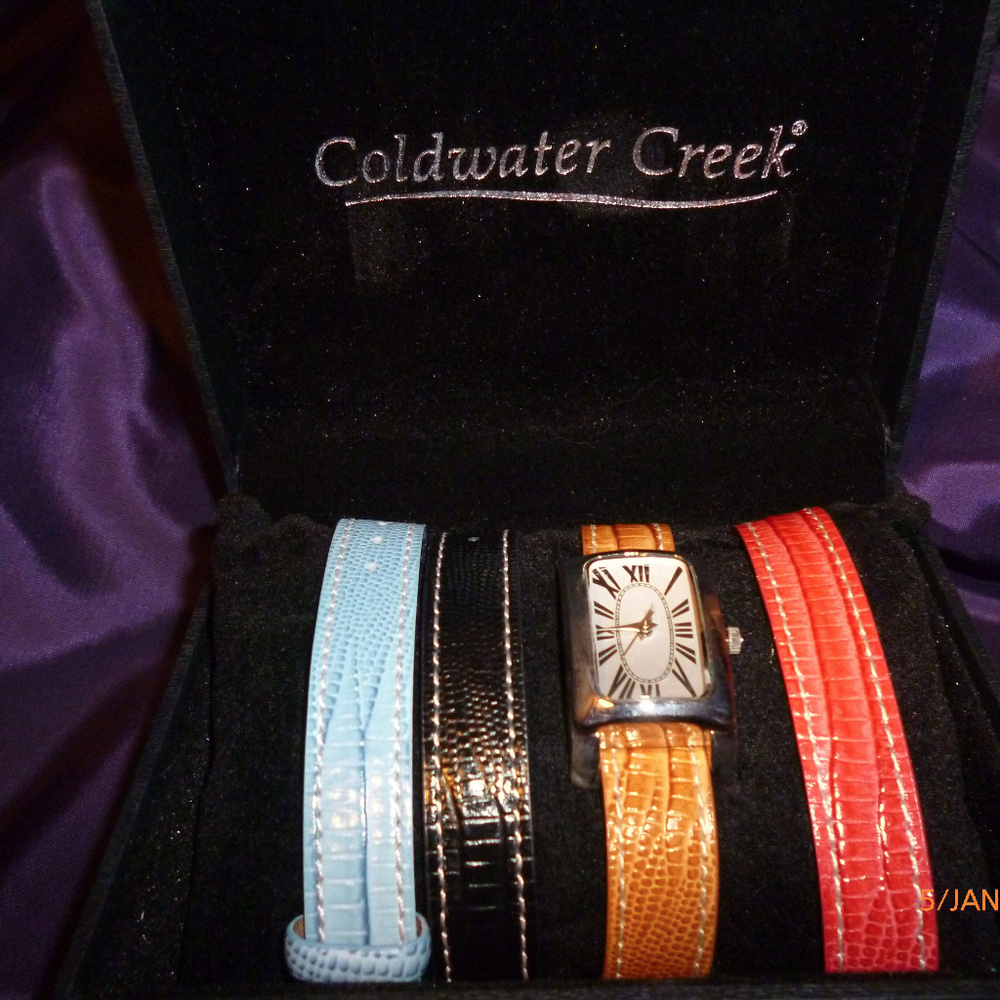 Coldwater Creek Watch Multi Colored Bands